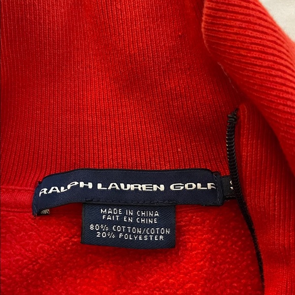 PGA Tour | Ralph Lauren Golf - Red Zip-Up Sweater - Unisex - Picture 2 of 5
